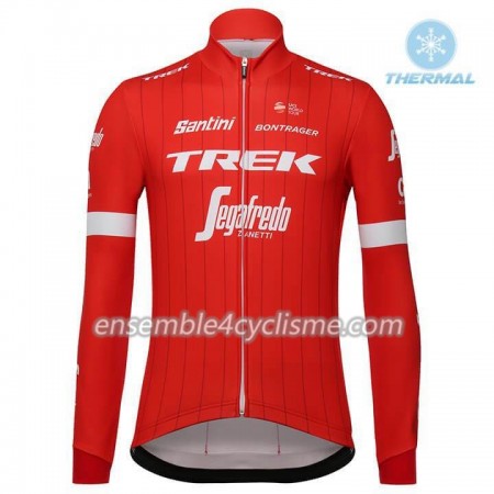 Maillot Cyclisme 2018 Trek-Segafredo Hiver Thermal Fleece N001